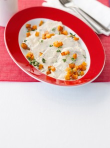 Fesa di vitello allo chèvre con zucca