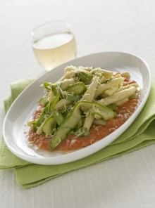 I filei calabresi con asparagi, pomodori e scamorza