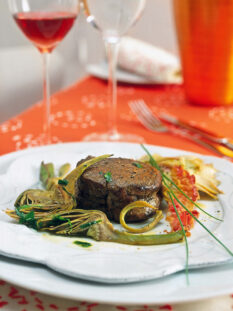 filetto-al-brandy-con-carciofi