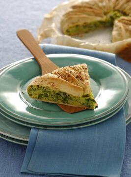 trancio di focaccia al sesamo farcita