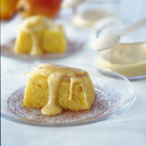 formine di amaretti e pere con zabaione Sale&Pepe