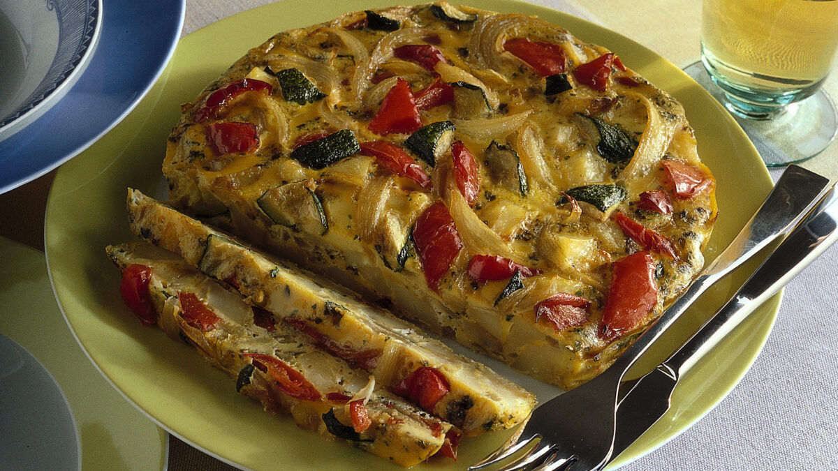 Frittata di ortaggi ai semi di finocchio