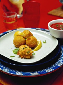 Frittelle di pollo aromatiche