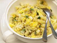 fusilli-con-uova-mimosa ricetta