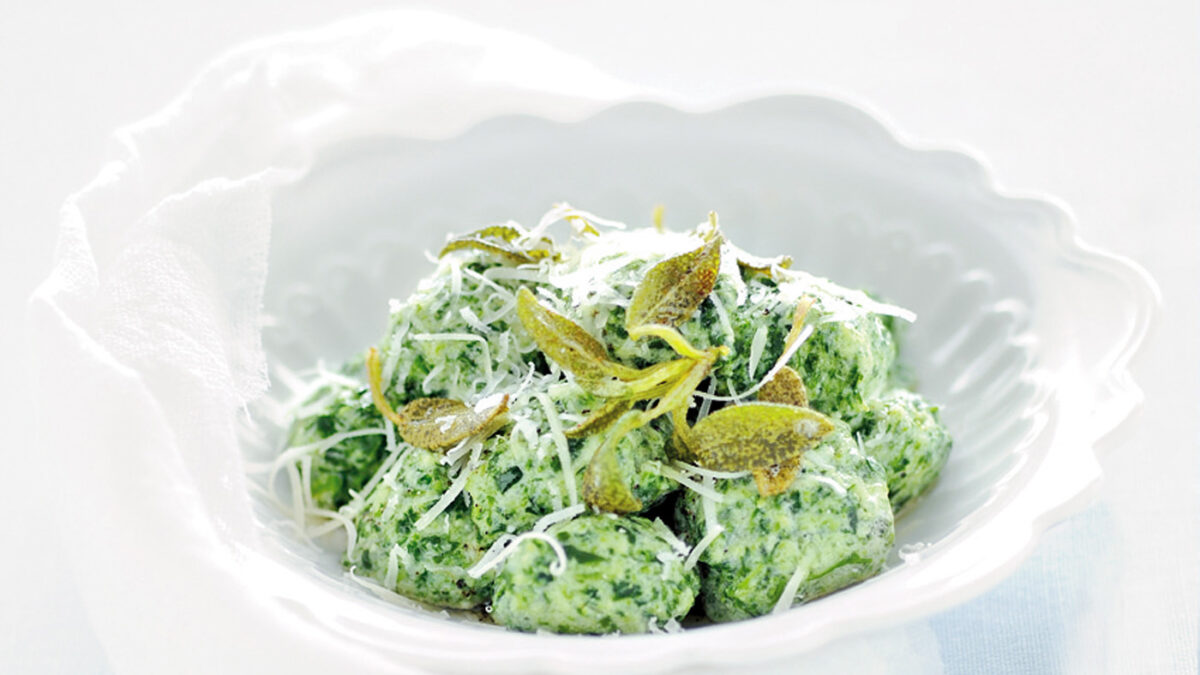 Gnocchetti di spinaci e ricotta di capra