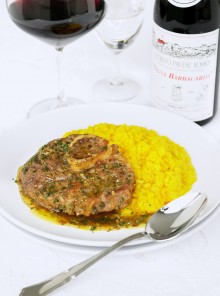 Ossobuco con risotto alla milanese