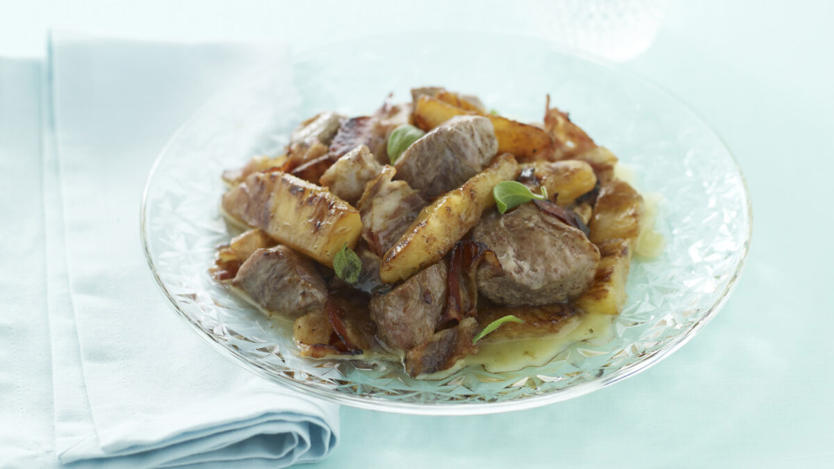 Insalata affumicata con filetto di maiale