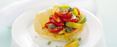insalata in rosso e pasta fritta ricetta