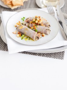 Involtini di pesce spada con crema di melanzane