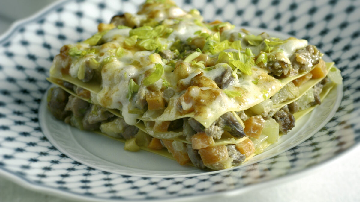Lasagne con ragù d’anatra e patè