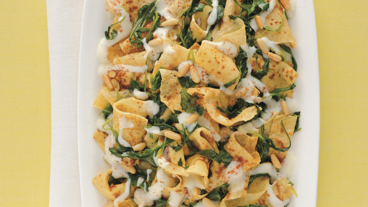 Lasagnette rucola e fonduta