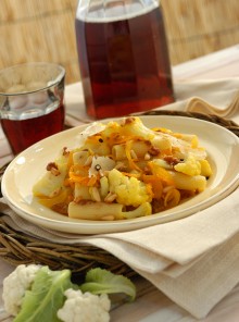 I maccheroni al cavolfiore con uvetta