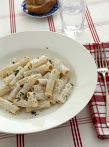 Maccheroni con la ricotta fresca