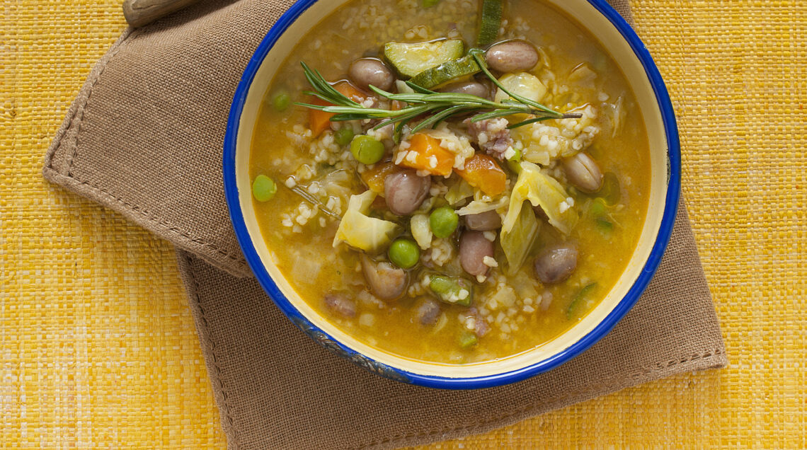 minestrone estivo di bulgur al bacon Sale&Pepe ricetta