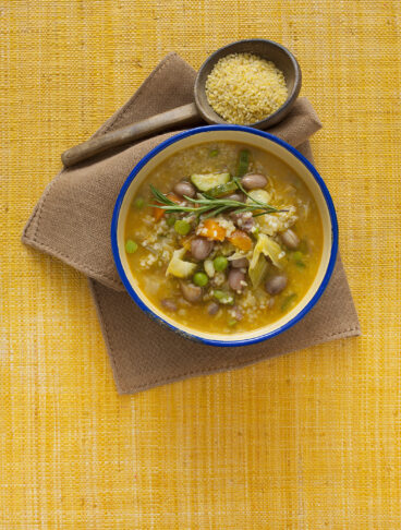 minestrone estivo di bulgur al bacon Sale&Pepe ricetta