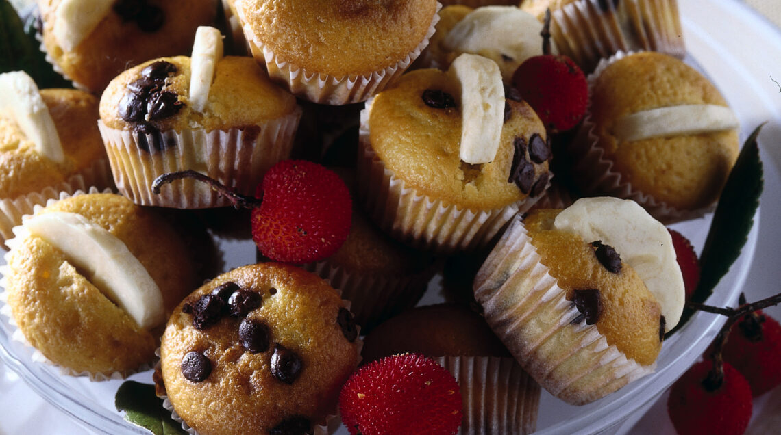 mini muffins con banane e cioccolato Sale&Pepe ricetta