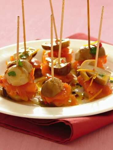 mini sandwich di salmone e porcini Sale&Pepe