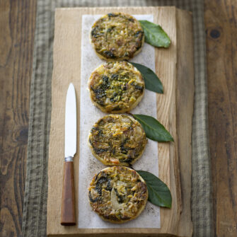 tatin di verza e provola affumicata Sale&Pepe