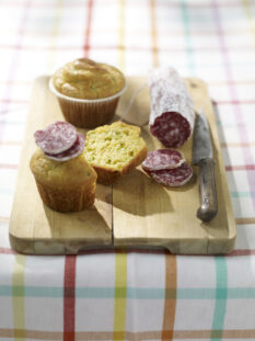 muffin di fave con salame Sale&Pepe