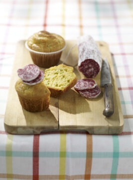 muffin di fave con salame Sale&Pepe