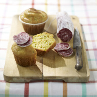 muffin di fave con salame Sale&Pepe