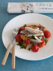ombrina-allacquapazza-con-pomodorini-confit ricetta