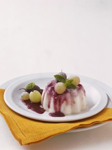 La panna cotta all'uva