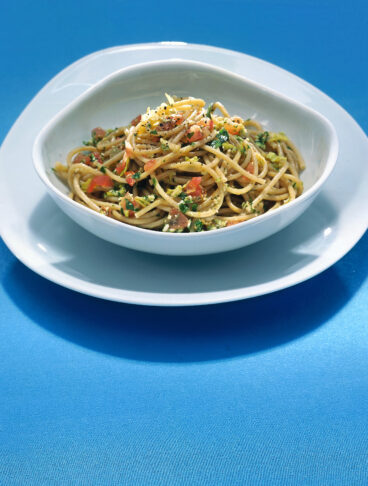 pasta-al-pesto-ammaccato ricetta