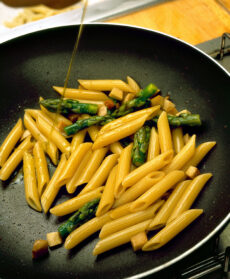 penne-con-piccione-porcini-e-asparagi step