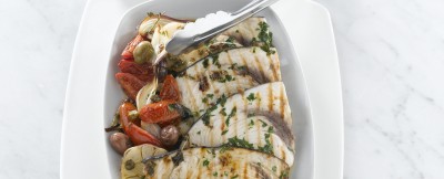 pesce-spada-con-pomodori-pendolini ricetta