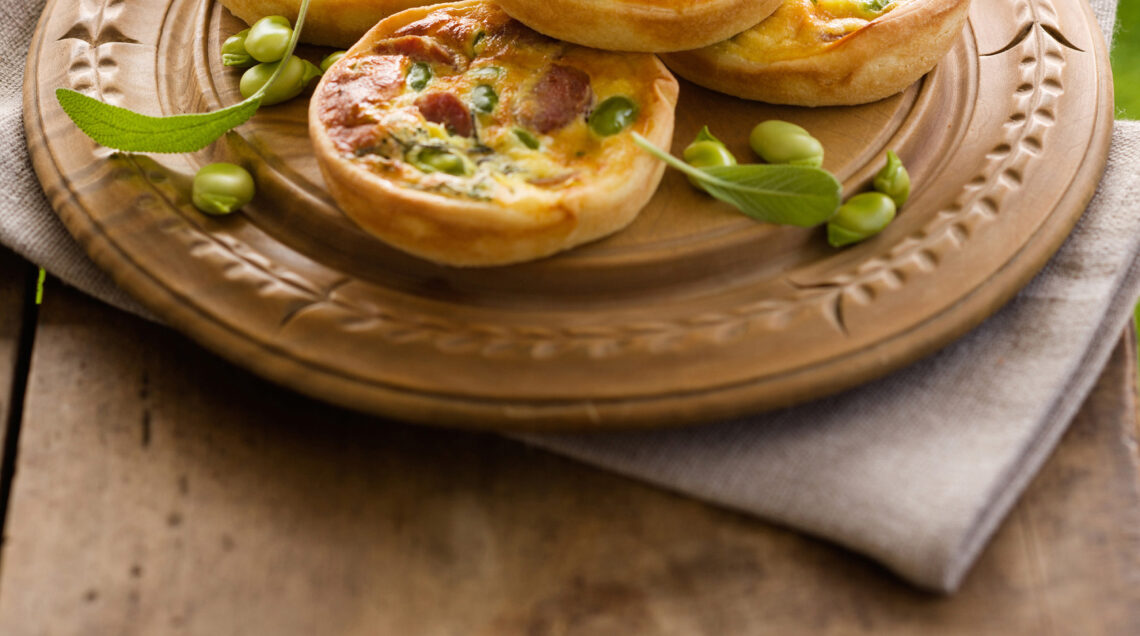 quiche pasta focaccia