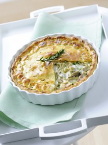 Pie di carciofi e prosciutto