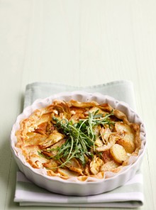 La quiche di carciofi e patatine novelle