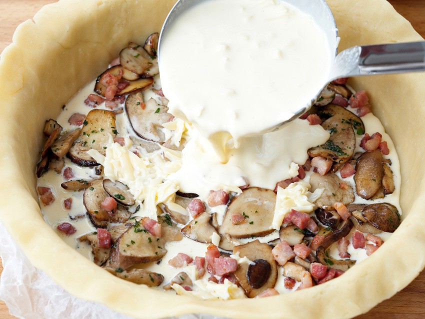 Quiche lorraine ai funghi Sale&Pepe