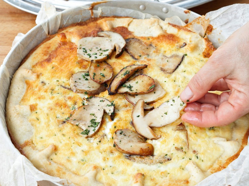Quiche lorraine ai funghi Sale&Pepe