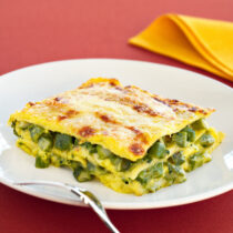 ricetta lasagna-allo-zafferano-con-gli-asparagi