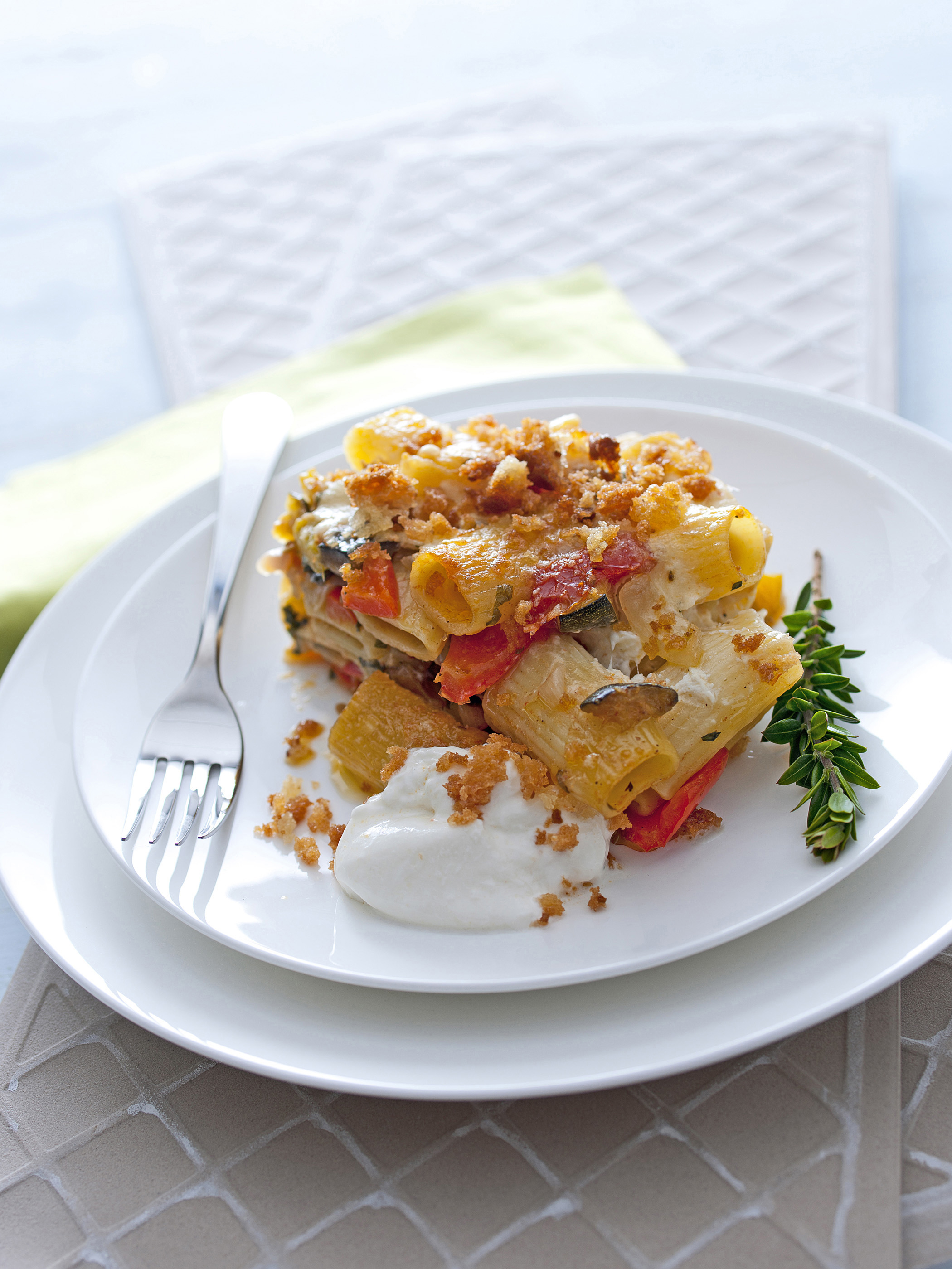 Rigatoni con ratatouille e burrata | Sale&Pepe