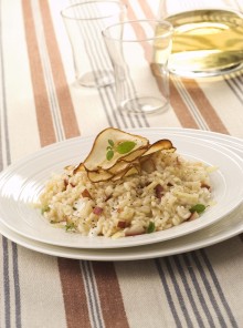 Il risotto con pere e robiola