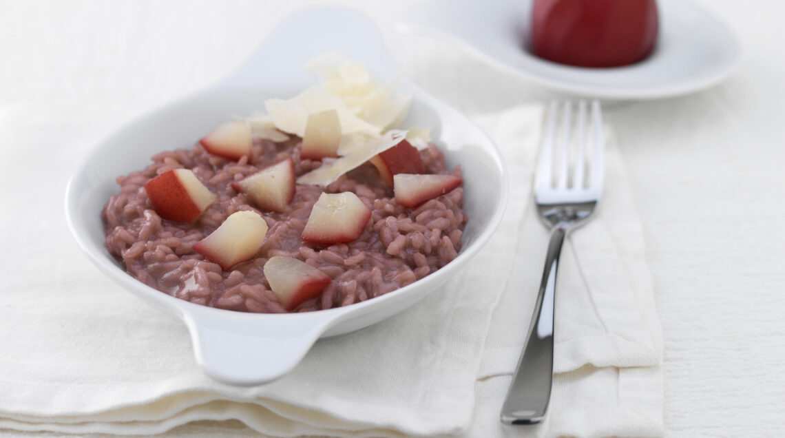 risotto al Barolo con raschera