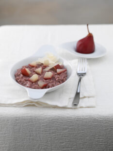 risotto al Barolo con raschera