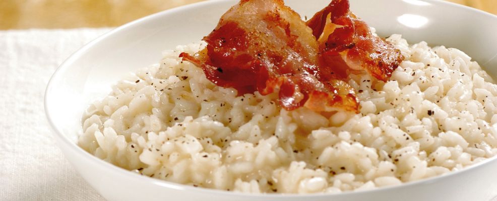 Risotto All Onda Con Pancetta Croccante Sale Pepe