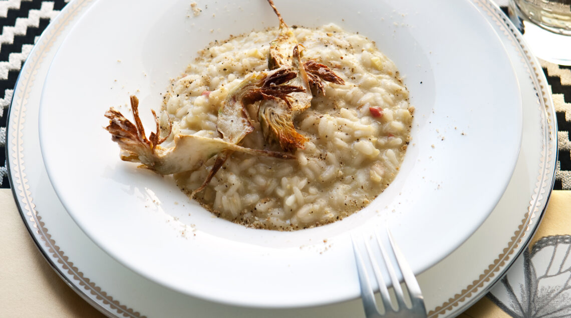 risotto-con-crema-di-carciofi