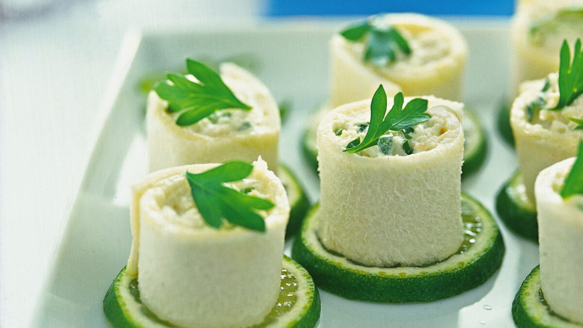 Rotoli di polpa di granchio