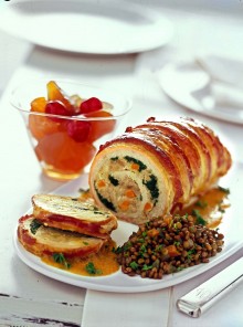 Rotolo con lenticchie