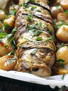 Rotolo di merluzzo e melanzane