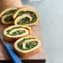 rotolo di frittata soffiata con speck Sale&Pepe