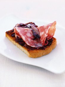 Il salame e radicchio