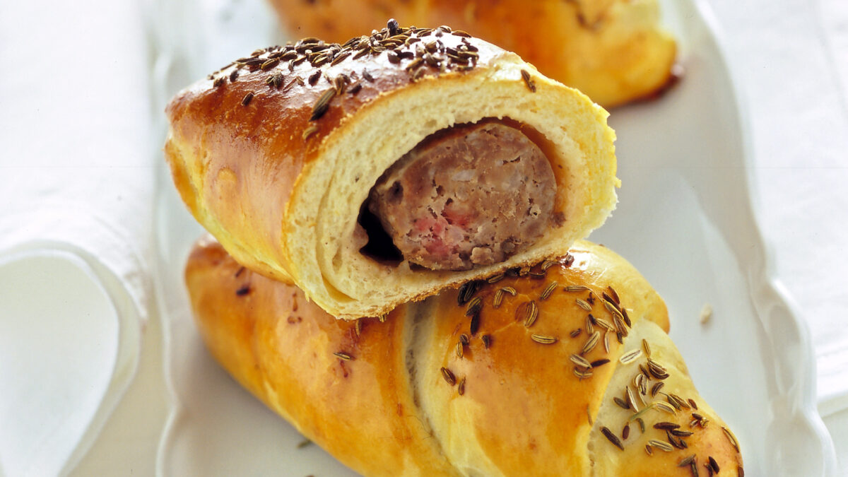 Salamelle in crosta di pane ai semi di finocchio