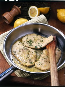 Scaloppine di vitello al limone