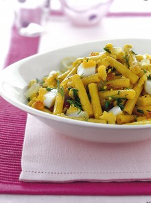 Sedanini al limone e mimosa di uova sode